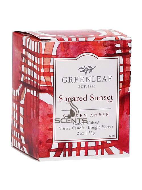 Аромасвеча кубик Greenleaf Засахаренный Закат Sugared Sunset